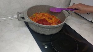 ТУШЕНАЯ КАПУСТА С СОСИСКАМИ