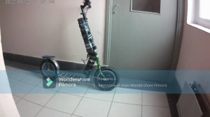 тест  детского электро-самоката с 12"  надувными колесами