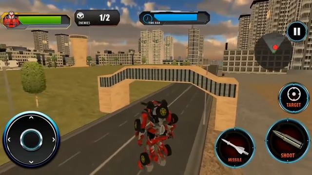 Future Flying Robot FireFighter Futuristic Transformation Android Gameplay смотреть онлайн