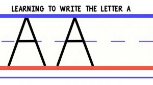 Write the Letter A