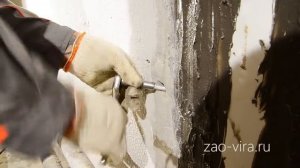 Гидроизоляция шва лентой HydroFlex 275 и смолой HydroBloc 575