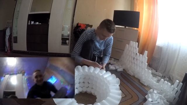 Снеговик из Стаканчиков...