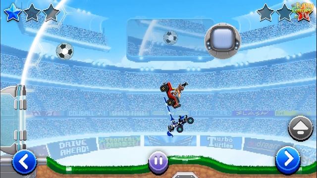 Серия  ов про машинки Играем в футбол и Хоккей на тачках Drive Ahead! Sports