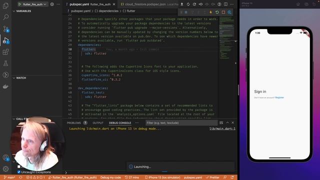 Flutter #756 - Исследовал flutterfire_ui - медленно стартует для iOS