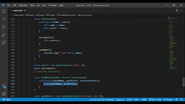 Subclasses with class keyword | Object Oriented Programming in JavaScript