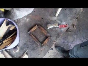 Нихромовый резак в работе . Резьба огнём.