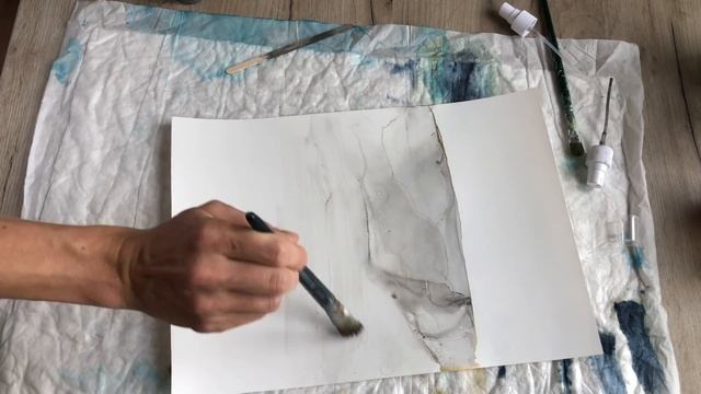 ПЕЙЗАЖ СПИРТОВЫМИ ЧЕРНИЛАМИ. ЛИТЬЕВАЯ ТЕХНИКА ALCOHOL INK. ИДЕАЛЬНЫЙ СПОСОБ ДЛЯ НОВИЧКОВ! смотреть онлайн