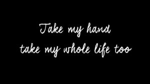 Wise man say only fools rush in ,, lyric