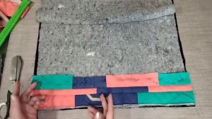 Лоскутные коврики из обрезков.(2023г)