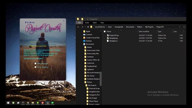 Pyqt5 - Python Project Creator смотреть онлайн