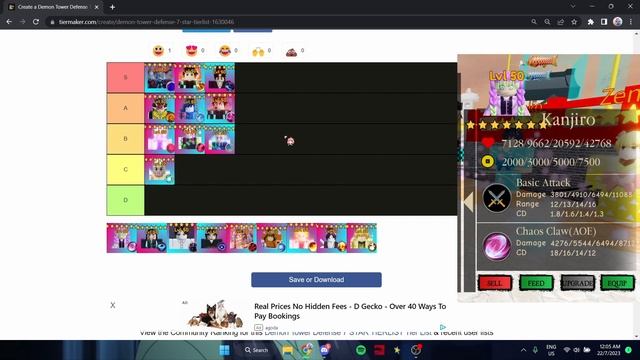 THE NEW 7 STAR TIERLIST V2 IS HERE !! | Demon Tower Defense ROBLOX смотреть онлайн