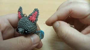 Летучая мышь из бисера. Часть 5.2. Крылья. Амигуруми.