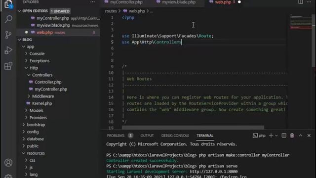 Laravel 8 Envoyer Des Variable Du Controller Au View смотреть онлайн