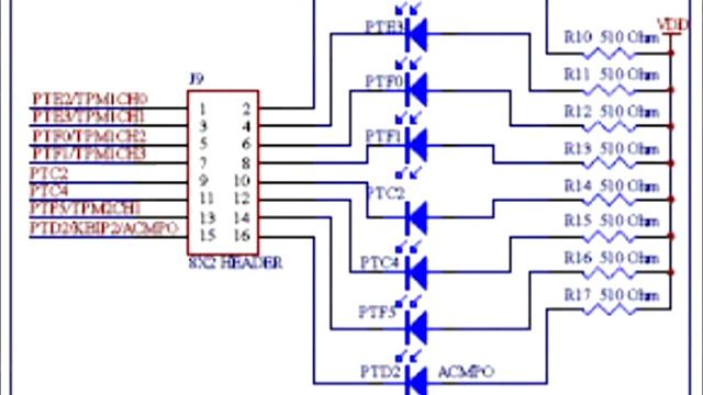 Демонстрация микроконтроллера freescale S08JM смотреть онлайн