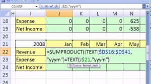 Excel Magic Trick #183: Income Statement by Year & Month