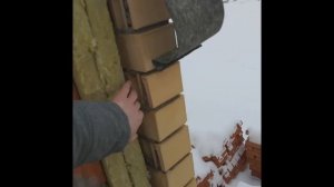 Разрез стены:керамический кирпич 2,1Нф+утеплитель(минеральная вата)+ облицовочный кирпич.