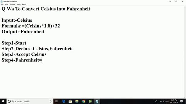 Algorithm To Convert Celsius Into Fahrenheit смотреть онлайн