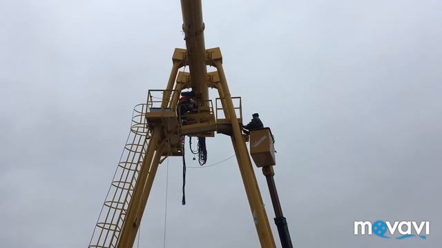 АГП для монтажа Крана Козлового. Аренда Автогидроподъемника