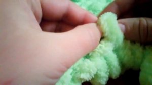 МК Как закрыть петли у пледа из пряжи Alize пуффи