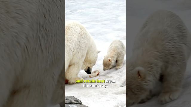 3 COOL FACTS ABOUT POPLAR BEARS 🐻❄️ #animals #polarbear #bears #animalfacts