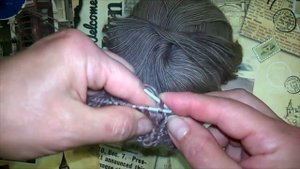 Повязка на голову с объемной косой (спицы)