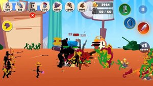 СТИКМЕНЫ СОЛДАТИКИ воюют на столе! Эволюция стикменов! Stickman War Legend of Stick