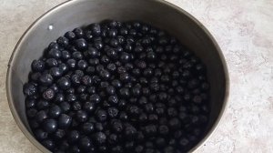 Овсяный пирог-перевёртыш с чёрноплодной рябиной