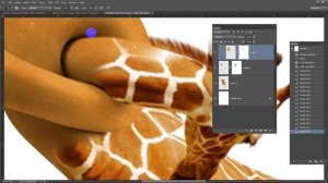 Как завязать шею жирафа в узел в фотошопе?