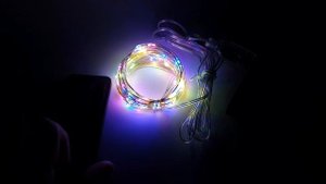 Светодиодные гирлянды Роса на пульте с USB 10м. Led гирлянда роса пучок. Смарт гирлянда роса на елк