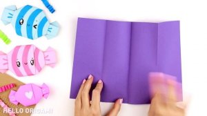 Оригами Конверт Конфета из бумаги | Бумажные сюрпризы | Origami Paper Candy Envelope