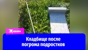 Жители села в Кемеровской области показали кладбище после погрома подростков