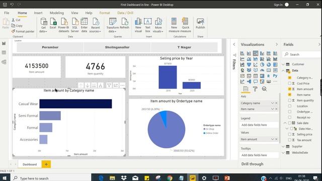 How to set Hierarchies and Drilldown in Power BI in Tamil (9/50)