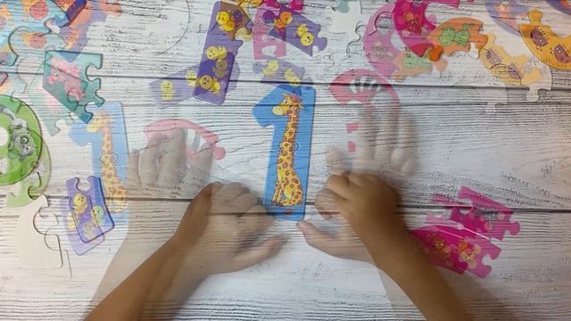 IQ Пазл для самых маленьких Вот такие цифры учим цифры и числа изучаем счет для детей от 4 лет