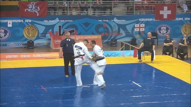 EC2016 Men Finale +85kg Maciej Mazur Poland AKA Vs Valeri Dimitrov Bulgaria SHIRO