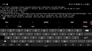 Some index files failed to download. They have been ignored, or old ones used instead.| termux erro