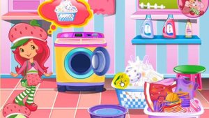 Шарлотта земляничка. Шарлотта стирает и гладит белье.