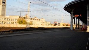 "Сапсан" и звуковые объявления на вокзале станции Тверь
