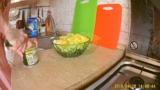 Салат весенний быстрый! Вкусные рецепты! Dish spring salad quick recipe沙拉菜
