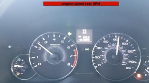 Subaru Legacy Outback BR 2.5 EJ253 Lineartronic CVT - engine speed test RPM