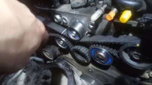 Замена ремня ГРМ  P9X рено эспейс / Replacing the timing belt Espace Renault P9X