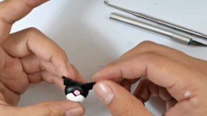 CLAY TUTORIAL KAWAII CHIBI 'KUROMI' | EASY-TO-USE TUTORIAL | BASIC TUTORIAL |#SANRIO