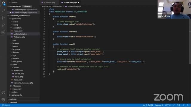 22082020 Menjadi Web Developer dengan CodeIgniter (CI) - WebDev part #3 смотреть онлайн