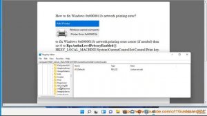 Fix network printing error 0x0000011b in Windows 11/10