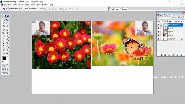 8  How to Use Free Transform in Photoshop In Telugu  Free Transform properties In Photoshop