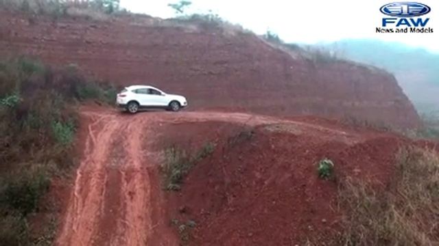 FAW Besturn X80 (ФАВ Бестурн х80) бездорожье крутой подъем смотреть онлайн