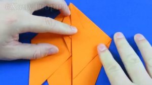 Как сделать белку из бумаги - Оригами белка схема