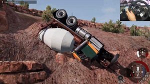 BeamNG Drive - Truck Crash Tests | Steering Wheel Gameplay Ep 7