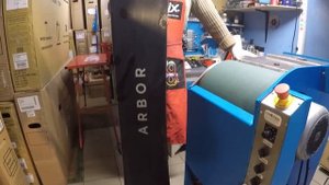 Ремонт скользящей поверхности сноуборда, заливка царапин