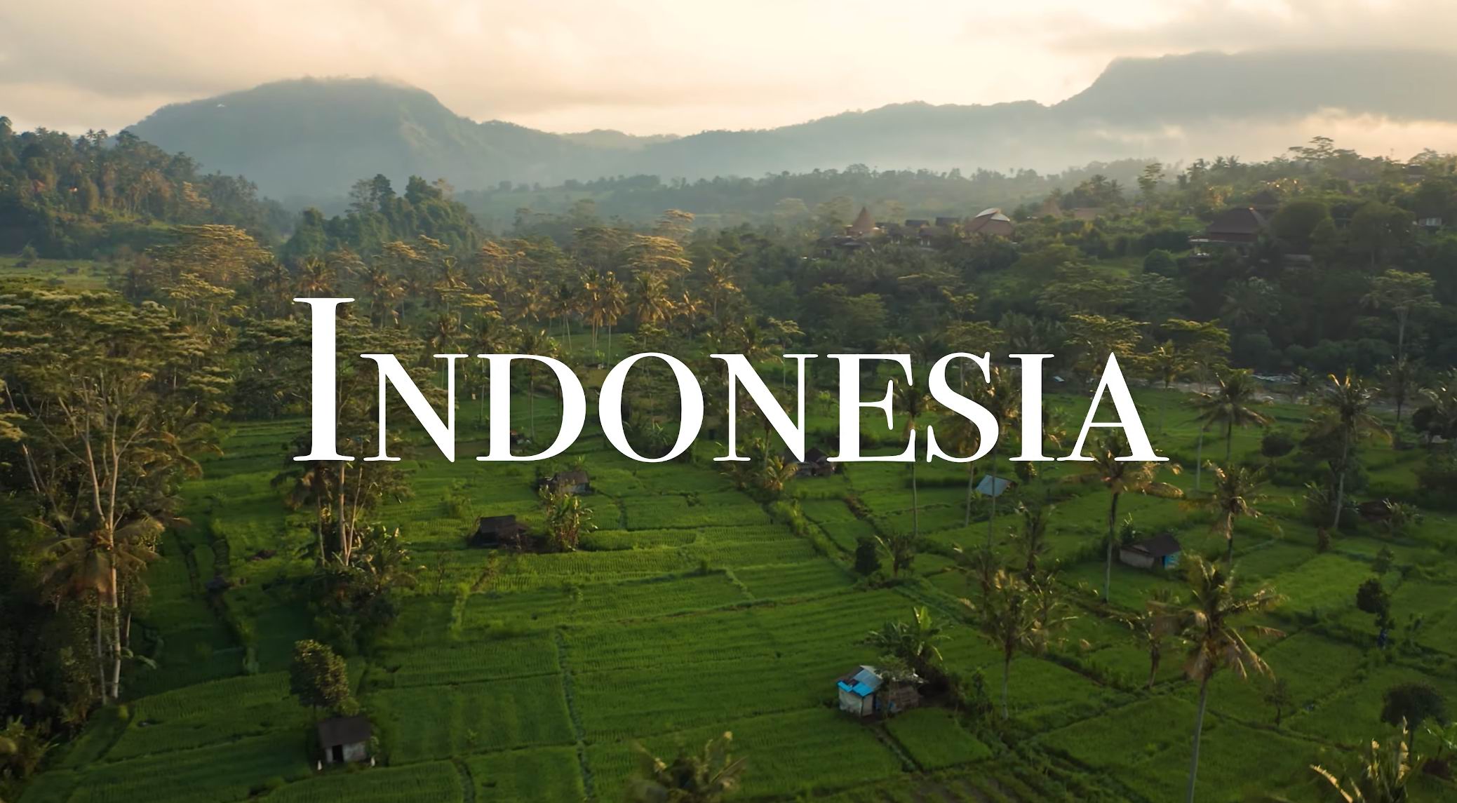 Индонезия 4K - Живописный Расслабляющий Фильм С Успокаивающей Музыкой.