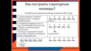 Как построить изомеры?